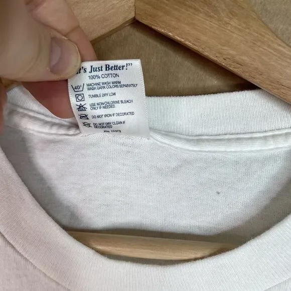 Vintage South Padre Island Tx Graphic T Shirt, Large, White, Delta, Whale - Picture 3 of 7